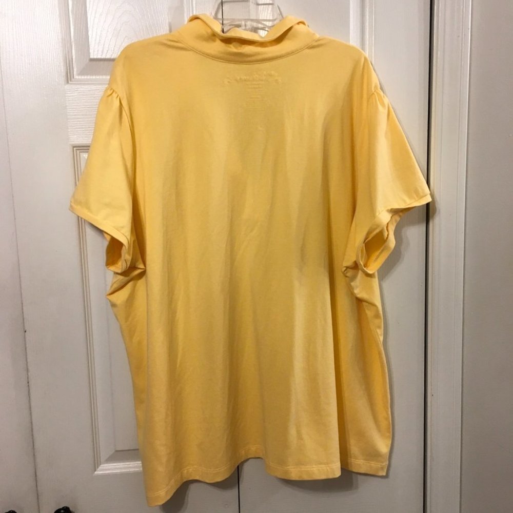 L.A. Blues Perfect Fit Stretch Short Sleeve V-Neck Sequin - Picture 6 of 7